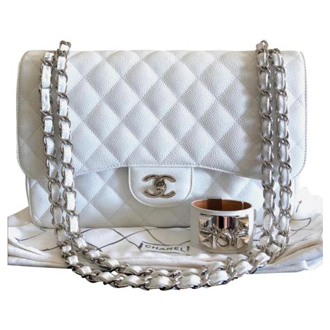 chanel vintage white bag|best old chanel bags.